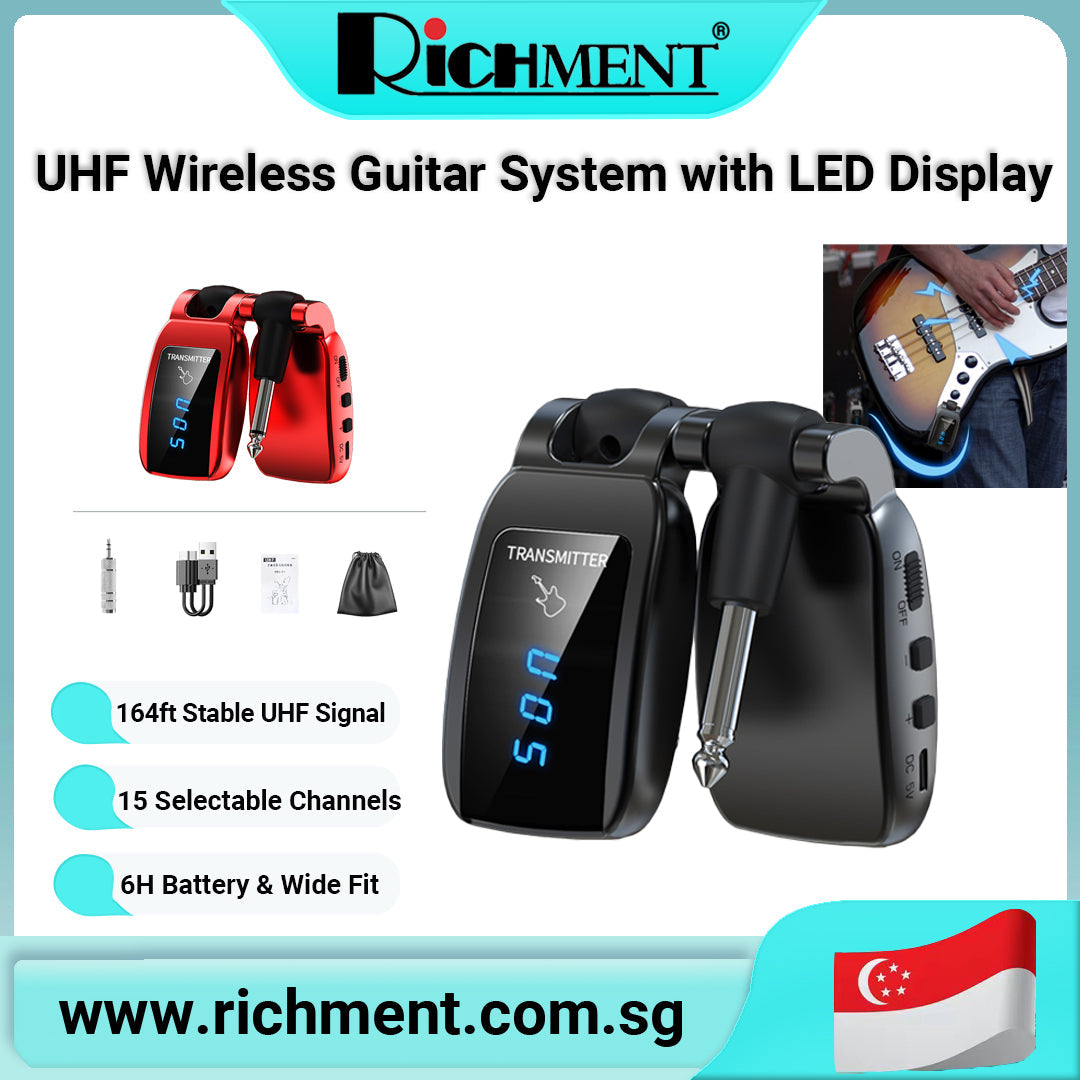 Wireless Guitar Transmitter Receiver