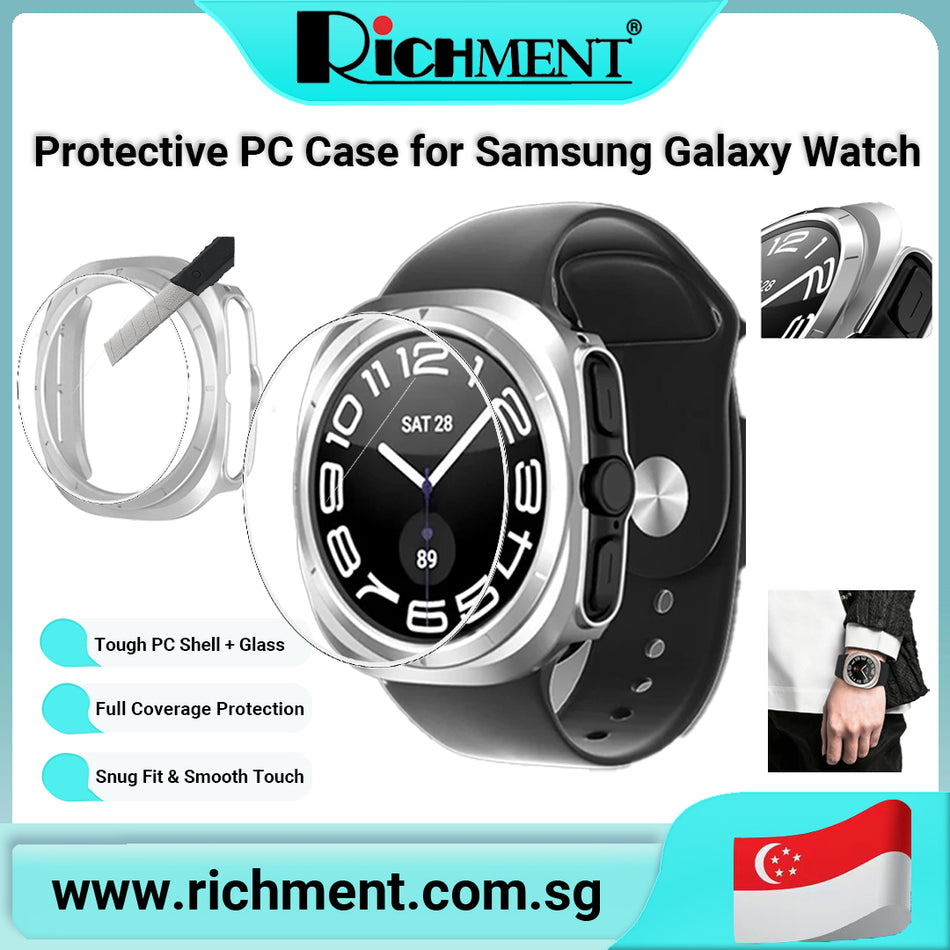 【✅SG Brand🔥】RICHMENT ⌚ All-in-One Apple Watch Case with 9H Tempered Glass Screen Protector | 360° Full Protection + Precise Cutouts | Slim Fit & Anti-Yellowing Matte Finish | Multiple Colors Available | 🎁 Perfect Gift for Watch Lovers