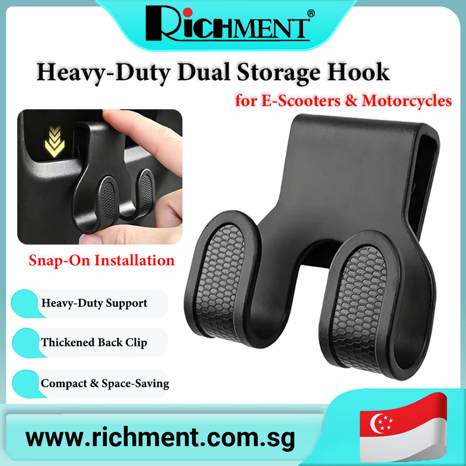【✅SG Brand🔥】RICHMENT Car Seat Headrest Hooks for Purses and Bags,  Heavy Duty Car Seat Hooks with Anti-Slip Pad, Univers