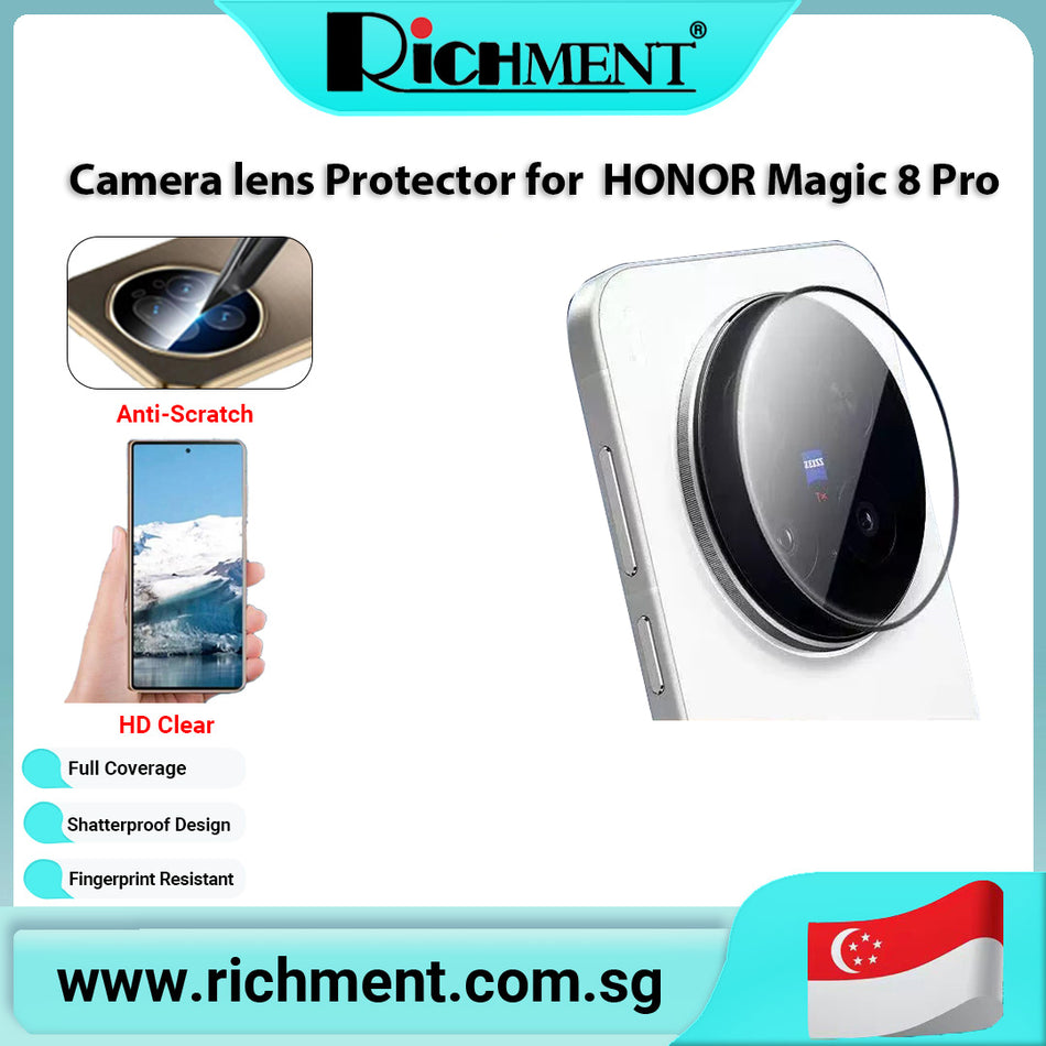 【✅SG Brand🔥】RICHMENT HD Camera Lens Protector – Full Coverage Tempered Glass, Anti-Scratch, Shatterproof, Smudge-Resistant, Ultra Clear, Easy Installation for vivo X300 pro