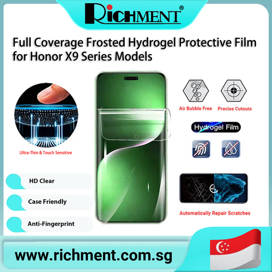 【✅SG Brand🔥】RICHMENT Matte HD Hydrogel Screen Protector Full-coverage for  Honor X9C/Honor X9D