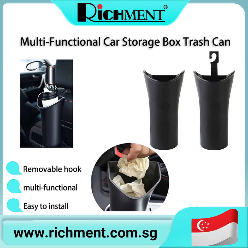 【✅SG Brand🔥】RICHMENT Car Umbrella Holder & Trash Can, Portable, Waterproof, Leakproof, Car Organizer Interior Accessories for Vehicle, Home, Office